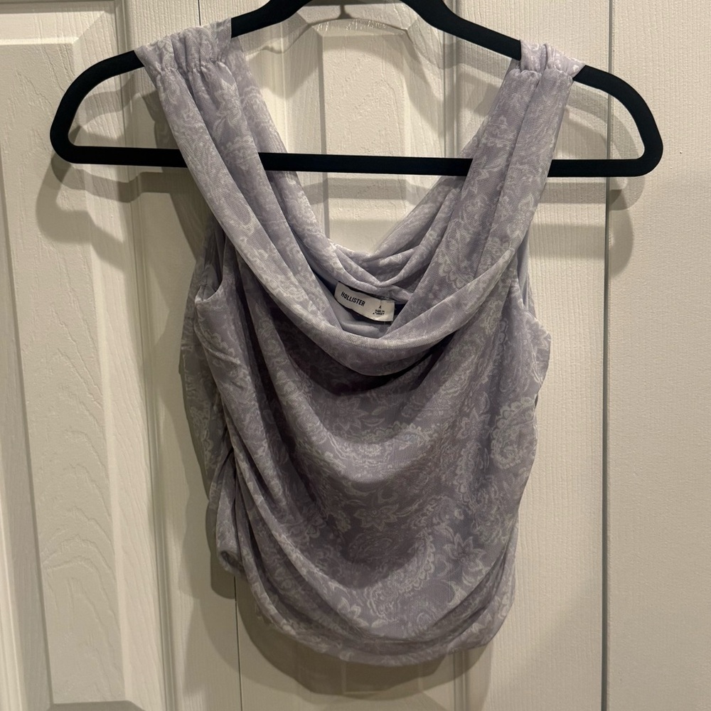 Hollister Draped Cowl Neck Camisole - Light Lavender